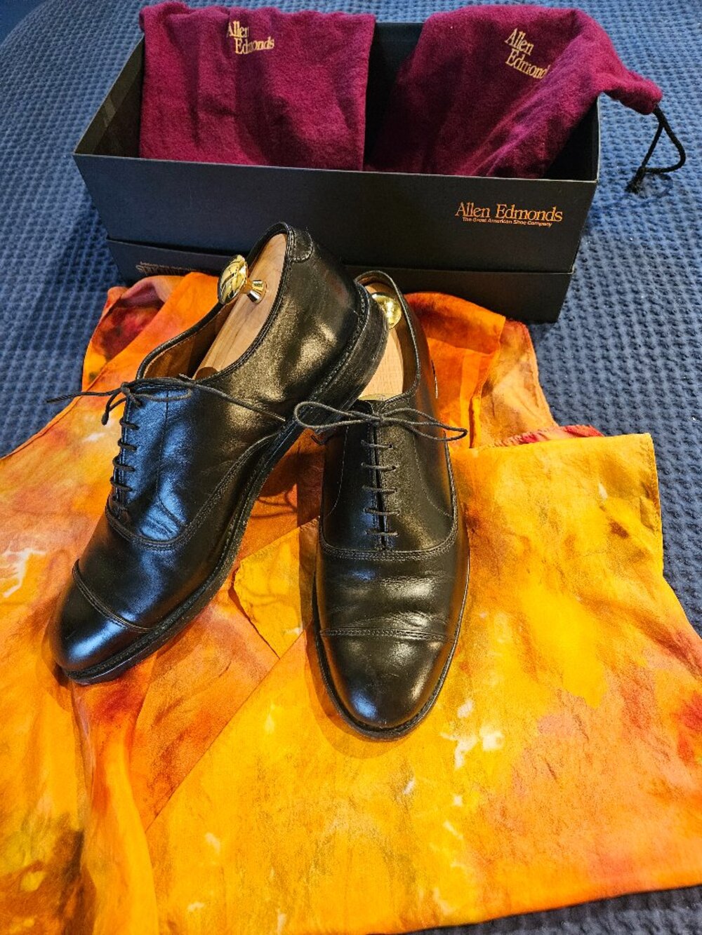 Gorgeous Allen Edmonds Park Avenue Mens Size 9 1/2E Oxford Dress Shoes